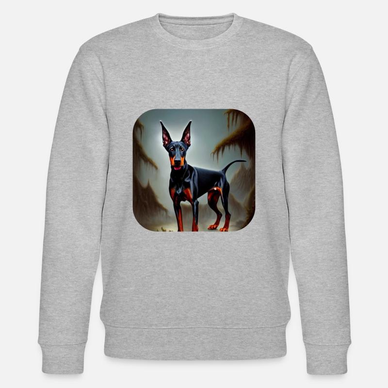 Dobermann - Stanley/Stella Unisex Bio-Sweatshirt CHANGER  - Grau meliert