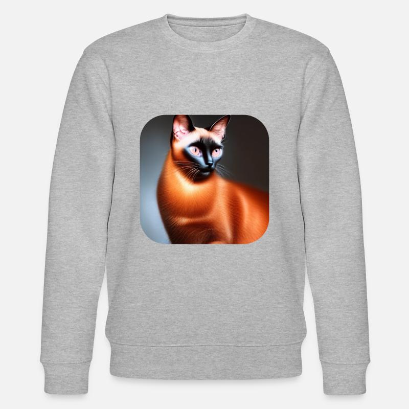 Siamkatze - Stanley/Stella Unisex Bio-Sweatshirt CHANGER  - Grau meliert
