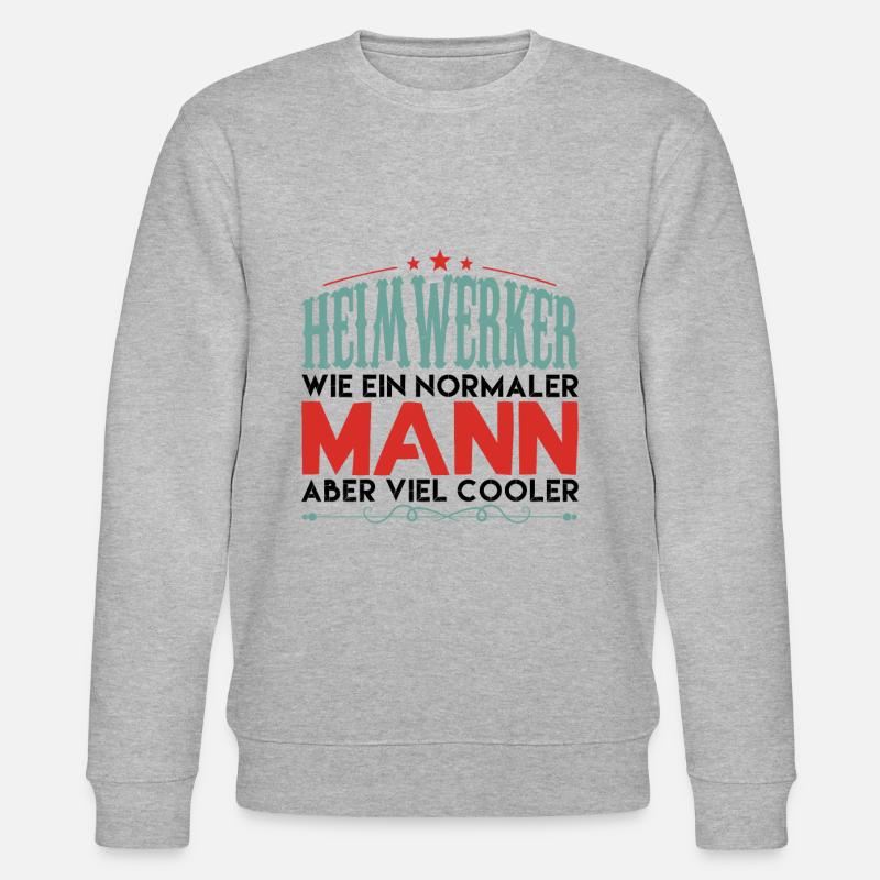 heimwerker aber viel cooler - Stanley/Stella Unisex Bio-Sweatshirt CHANGER  - Grau meliert