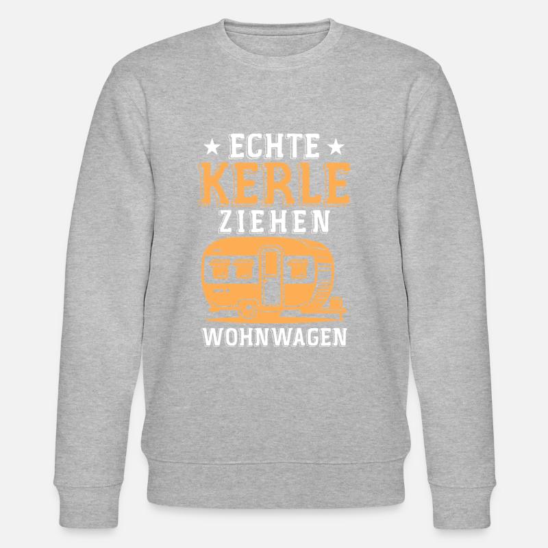 Real guys pull caravan - Stanley/Stella CHANGER Unisex Organic Sweatshirt - heather grey