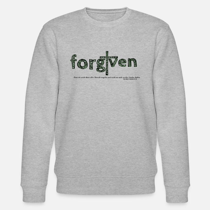 forgiven - Stanley/Stella Unisex Bio-Sweatshirt CHANGER  - Grau meliert
