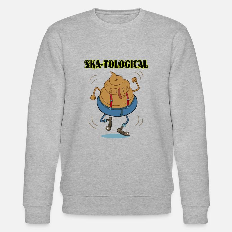 SKA-TOLOGICAL - Stanley/Stella Unisex Bio-Sweatshirt CHANGER  - Grau meliert
