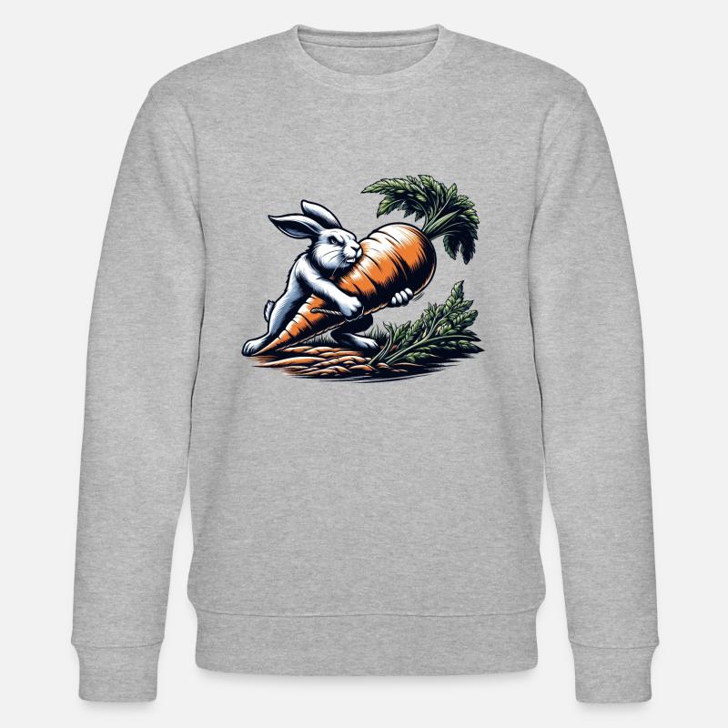 Böser Hase - Stanley/Stella Unisex Bio-Sweatshirt CHANGER  - Grau meliert