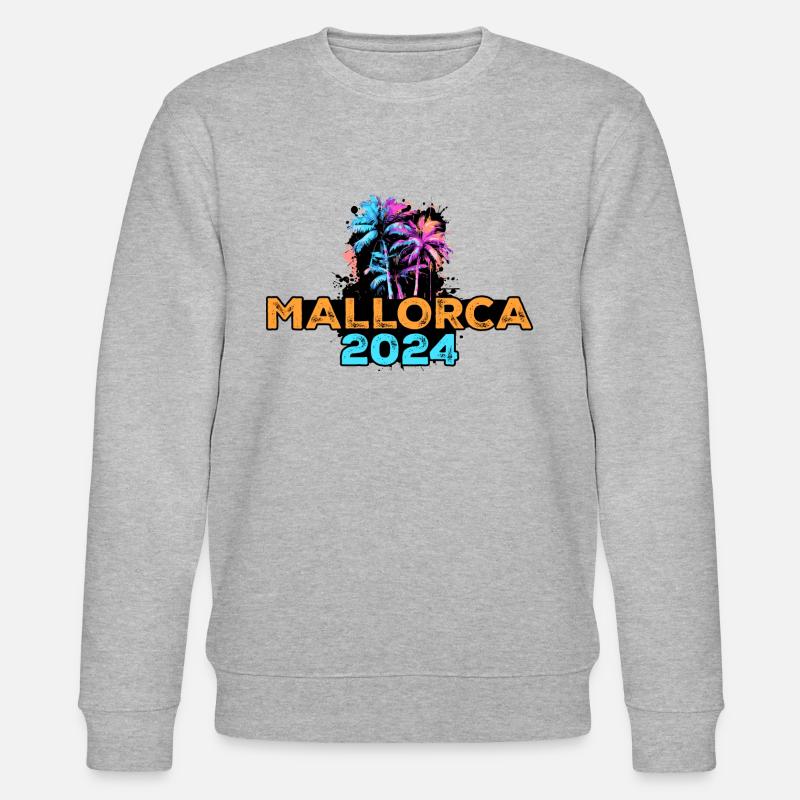 Mallorca 2024 Reise - Stanley/Stella Unisex Bio-Sweatshirt CHANGER  - Grau meliert