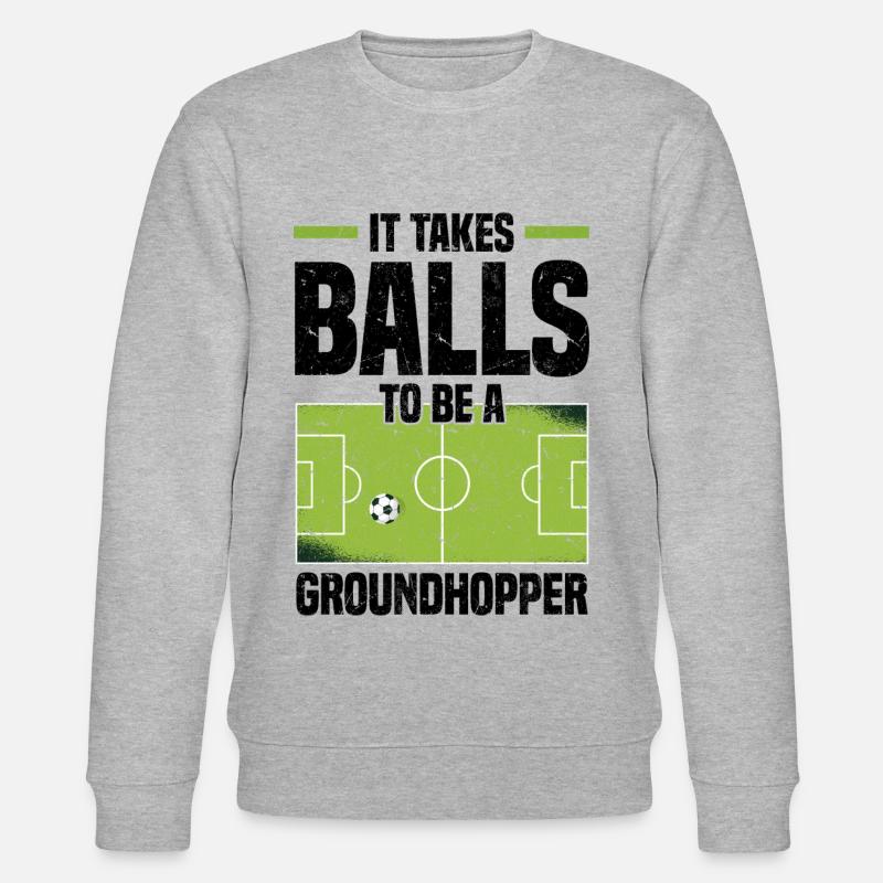 Groundhopping - Stanley/Stella Unisex Bio-Sweatshirt CHANGER  - Grau meliert
