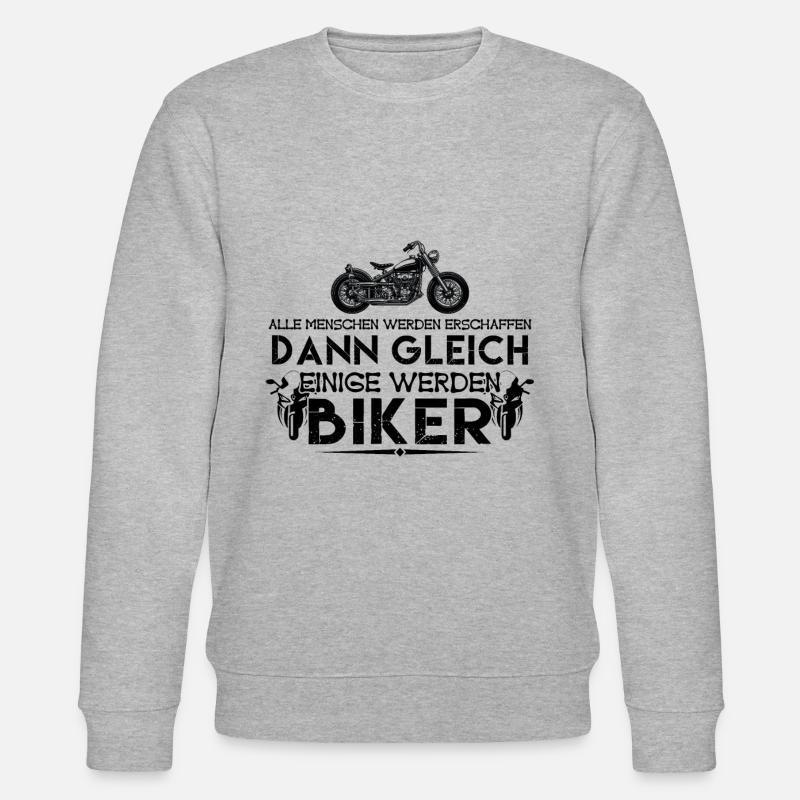 ich bin Biker | Biker ! - Stanley/Stella Unisex Bio-Sweatshirt CHANGER  - Grau meliert