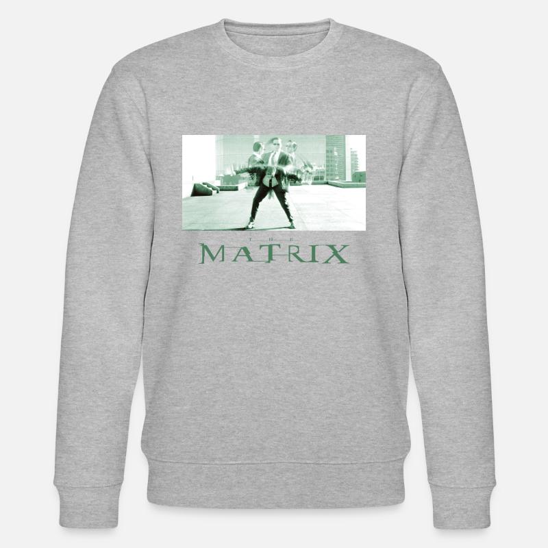 The Matrix Agent Smith - Stanley/Stella Unisex Bio-Sweatshirt CHANGER  - Grau meliert