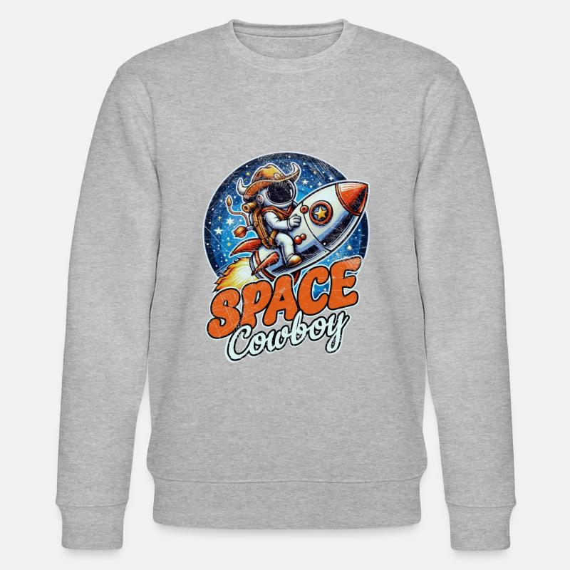 Cowboy de l’espace - Sweat bio CHANGER Stanley/Stella Unisexe - gris chiné
