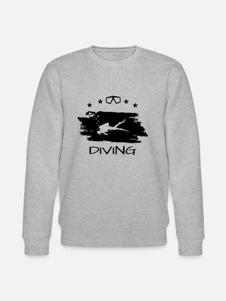 Tauchen, Diving - Stanley/Stella Unisex Bio-Sweatshirt CHANGER - Grau meliert