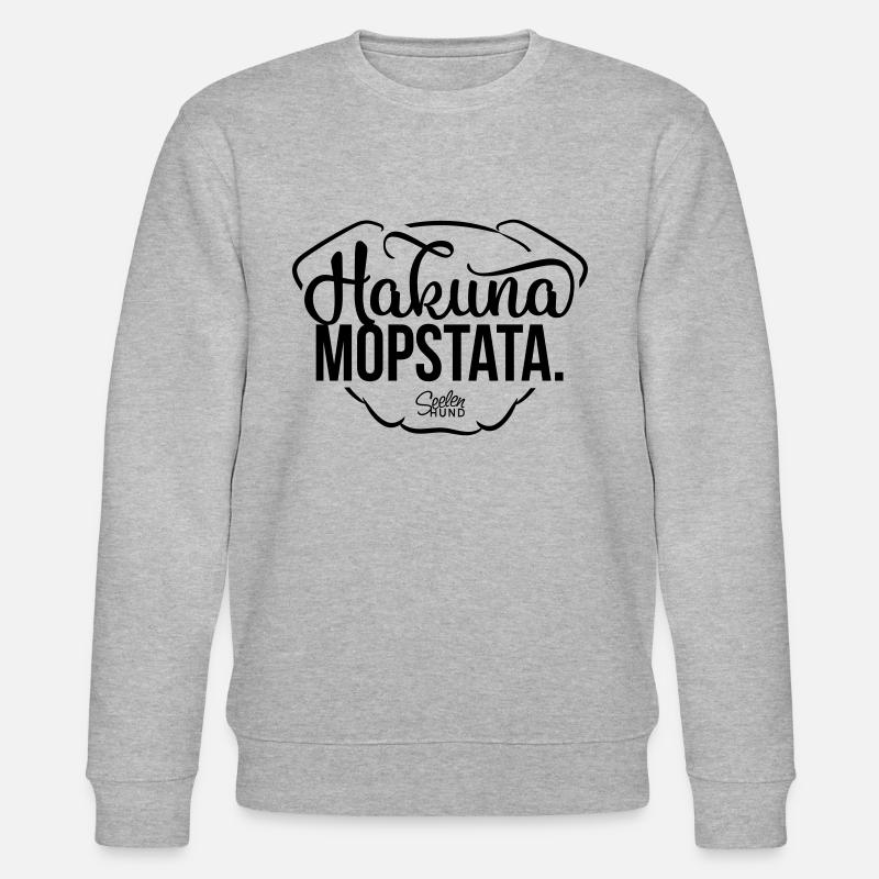 Hakuna Mopstata - Stanley/Stella Unisex Bio-Sweatshirt CHANGER - Grau meliert