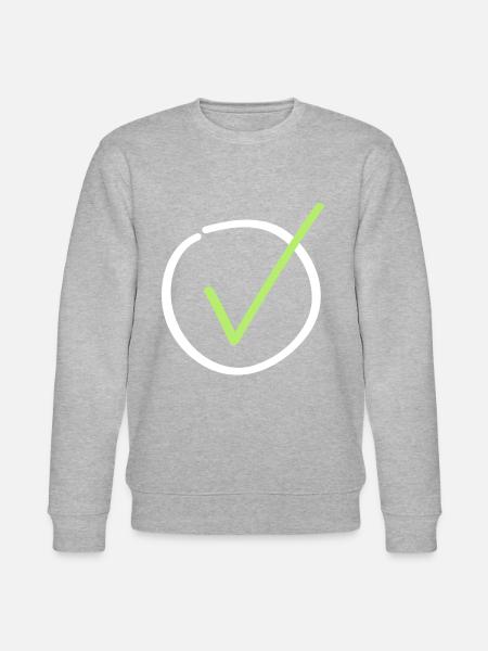 hook symbol icon - Stanley/Stella CHANGER Unisex Organic Sweatshirt - heather grey