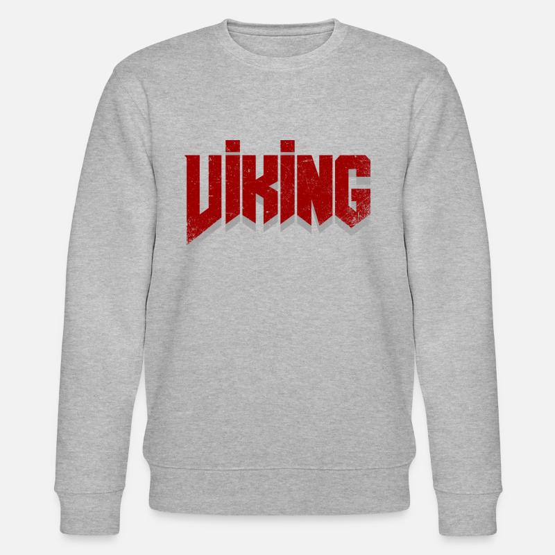Wikinger - Stanley/Stella Unisex Bio-Sweatshirt CHANGER  - Grau meliert