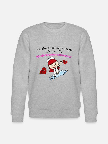 Kinderkrankenschwester - Stanley/Stella Unisex Bio-Sweatshirt CHANGER  - Grau meliert