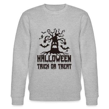 Halloween | Trick or Treat - Sweat bio CHANGER Stanley/Stella Unisexe - gris chiné - Devant - Nik (191cm) & Marisol (170cm)