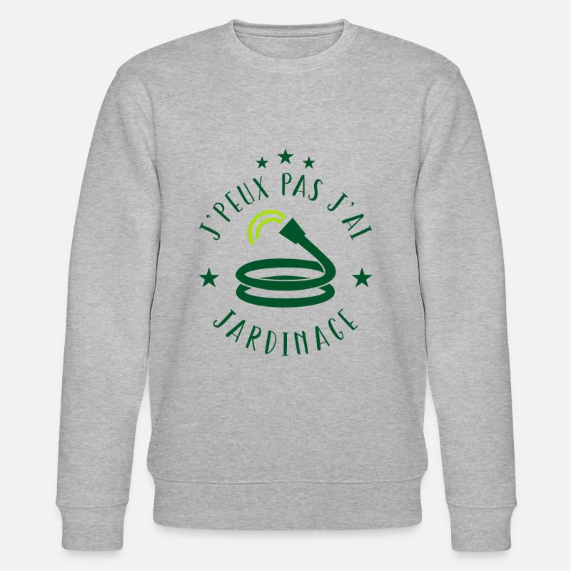 j'peux pas j'ai jardinage - Sweat bio CHANGER Stanley/Stella Unisexe - gris chiné