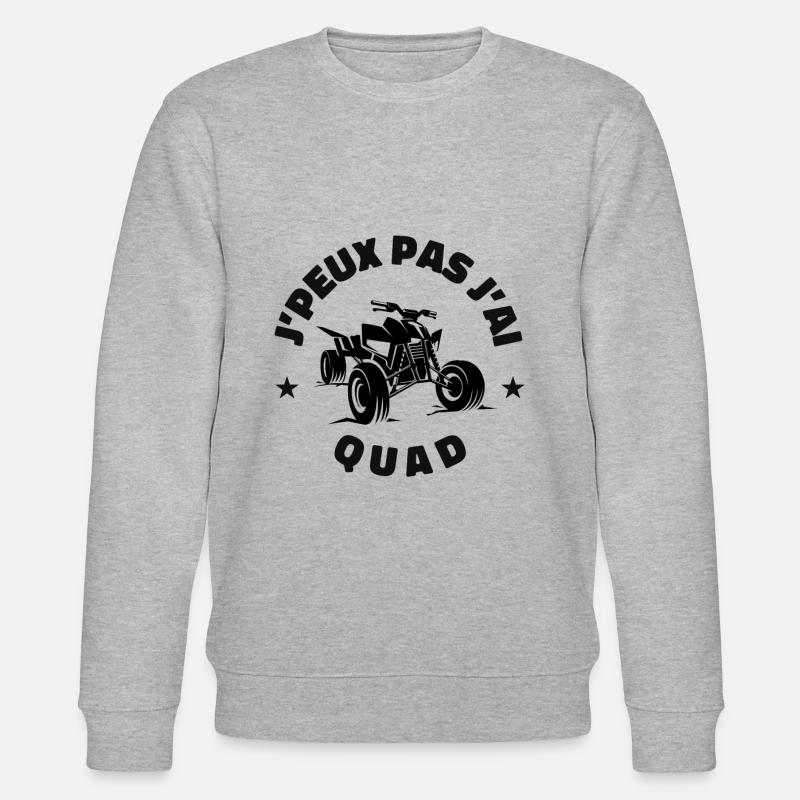 j'peux pas j'ai quad véhicule - Sweat bio CHANGER Stanley/Stella Unisexe - gris chiné