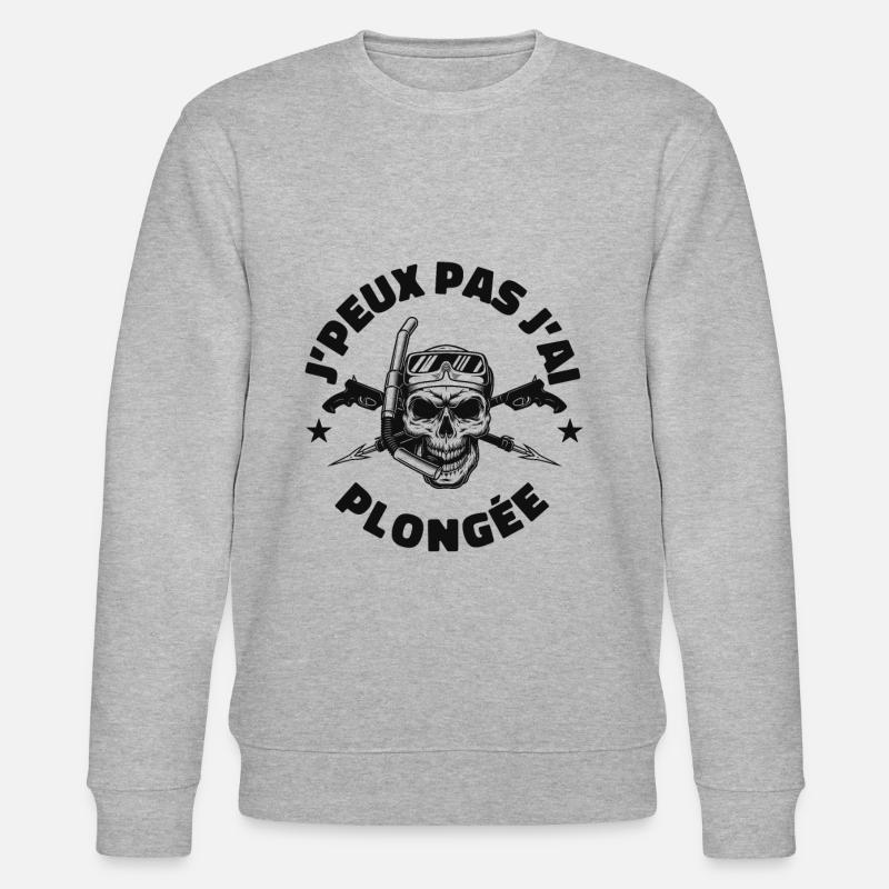 JE PEUX PAS J'AI PLONGÉE - Sweat bio CHANGER Stanley/Stella Unisexe - gris chiné