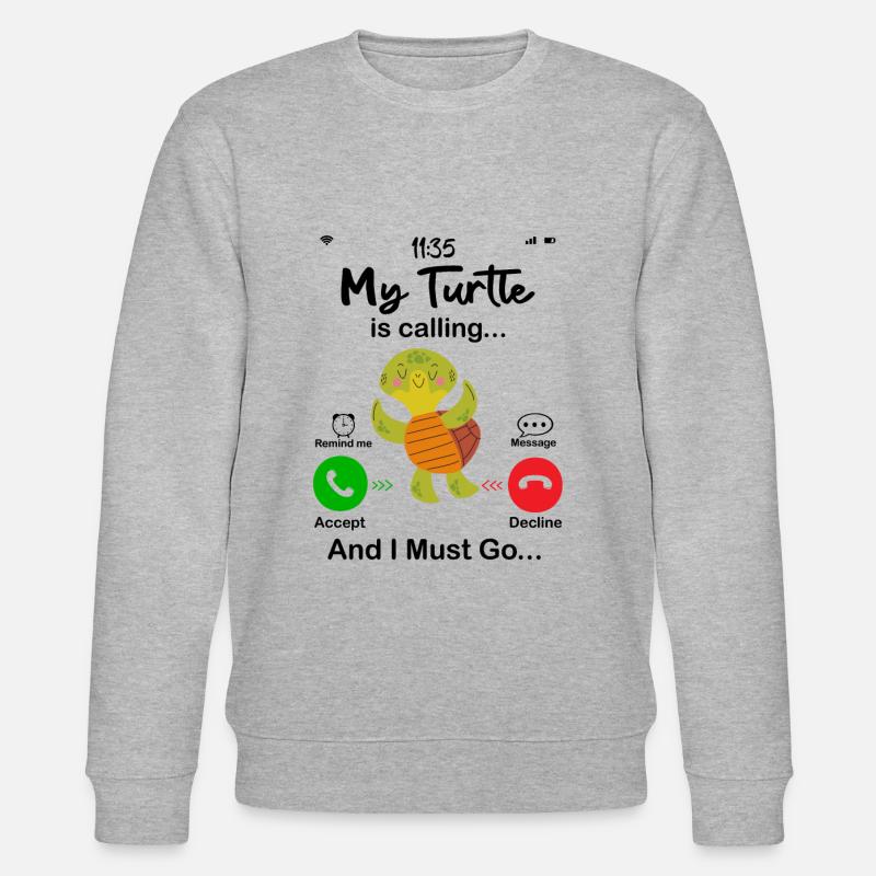 My Turtle Is Calling - Sweat bio CHANGER Stanley/Stella Unisexe - gris chiné