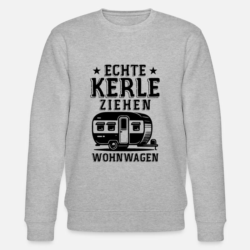 Real guys pull caravan - Stanley/Stella CHANGER Unisex Organic Sweatshirt - heather grey