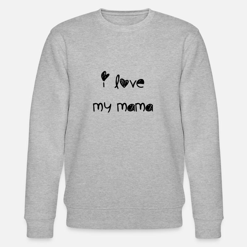 i love mama - Stanley/Stella Unisex Bio-Sweatshirt CHANGER  - Grau meliert