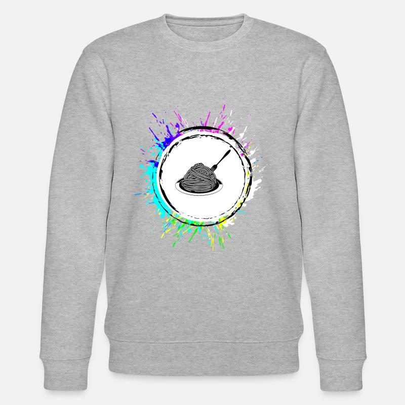 Spaghetti symbol - Stanley/Stella Unisex Bio-Sweatshirt CHANGER  - Grau meliert
