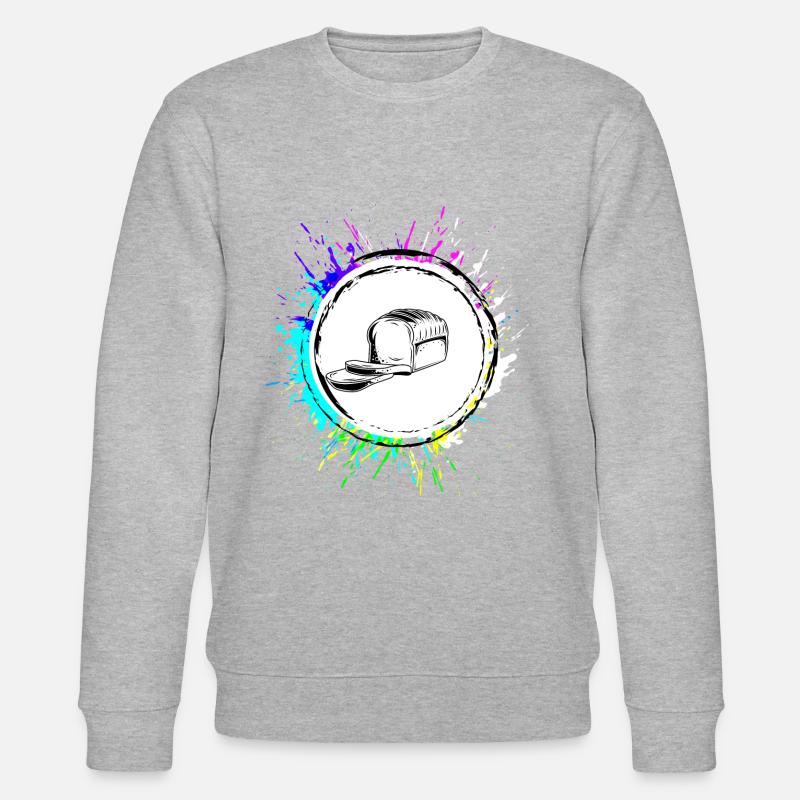 Brot Backen Bäcker - Stanley/Stella Unisex Bio-Sweatshirt CHANGER  - Grau meliert