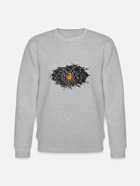 Nemo Clownfish diving tauchen Ozean - Stanley/Stella Unisex Bio-Sweatshirt CHANGER - Grau meliert
