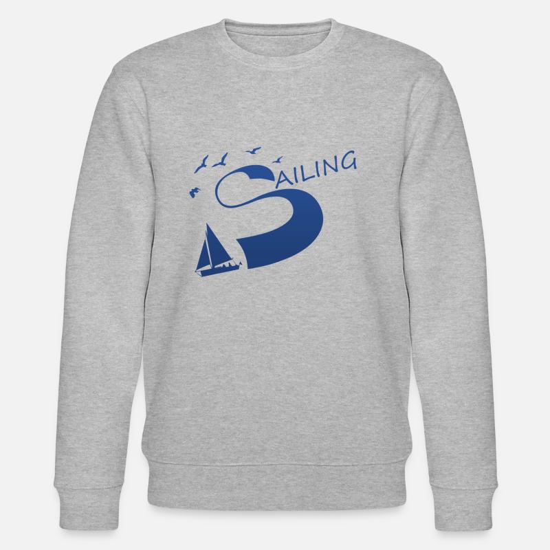 sailing segeln - Stanley/Stella Unisex Bio-Sweatshirt CHANGER  - Grau meliert