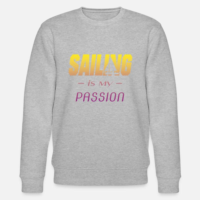 Segeln Segelboot Sailing - Stanley/Stella Unisex Bio-Sweatshirt CHANGER  - Grau meliert