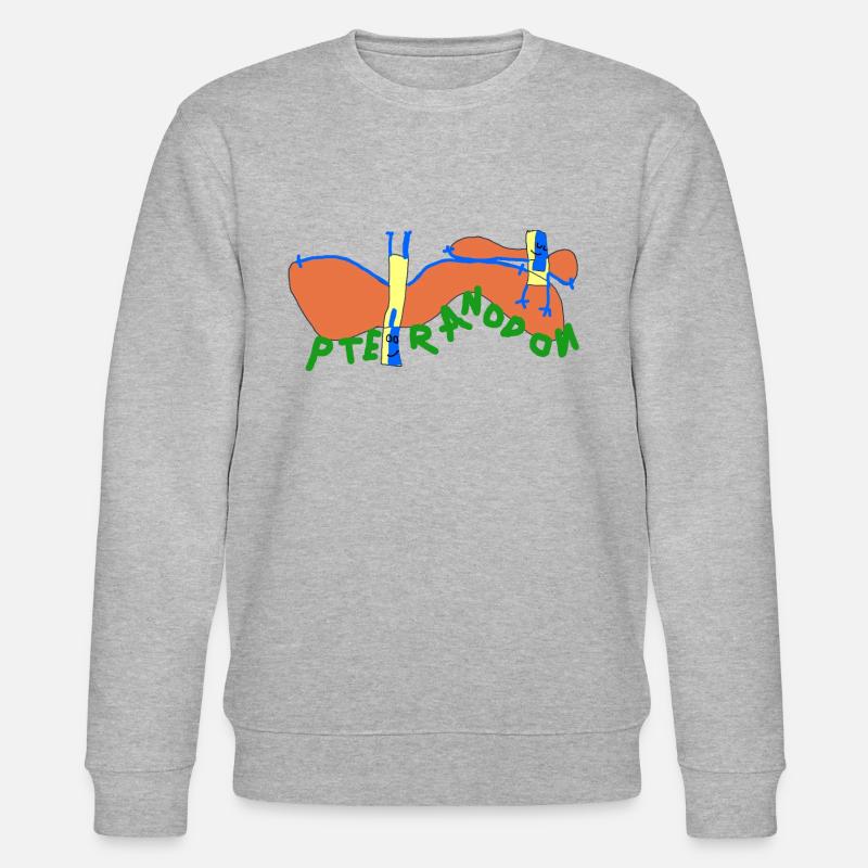 Pteranodon - Stanley/Stella Unisex Bio-Sweatshirt CHANGER  - Grau meliert