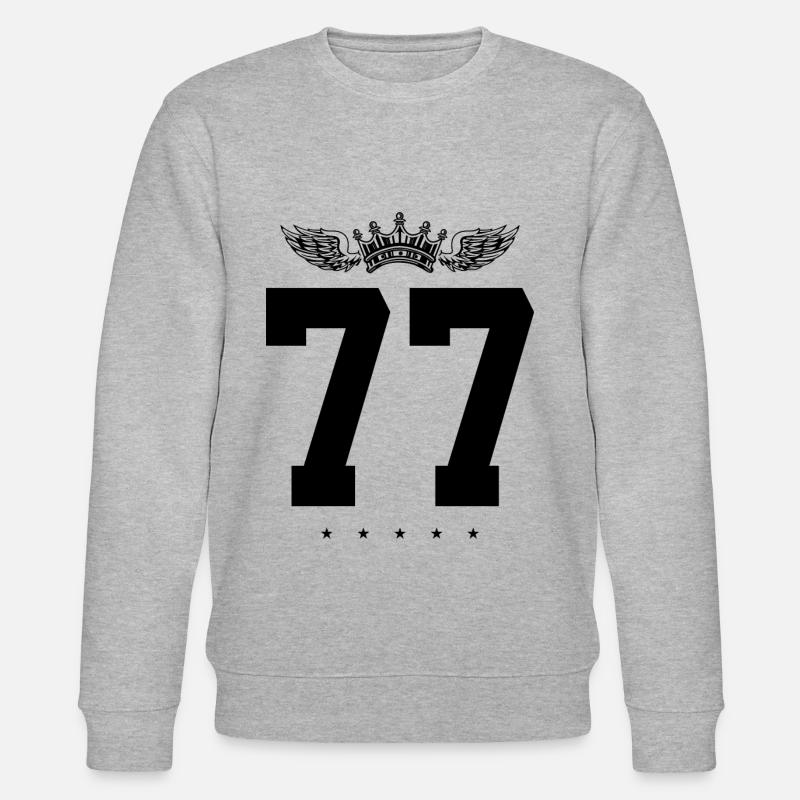 77 Couronne de numéros - Sweat bio CHANGER Stanley/Stella Unisexe - gris chiné