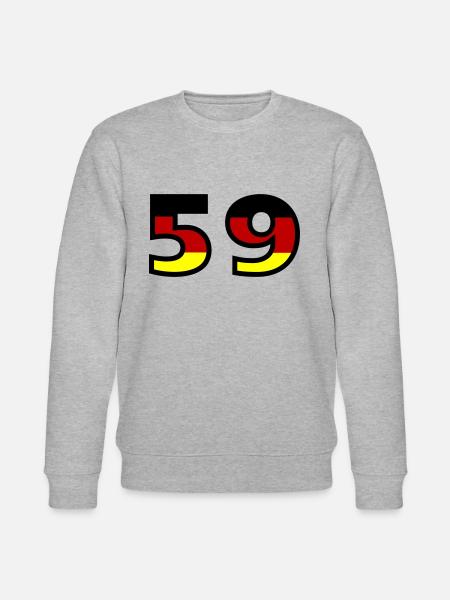 59 Number Germany Jersey - Stanley/Stella CHANGER Unisex Organic Sweatshirt - heather grey