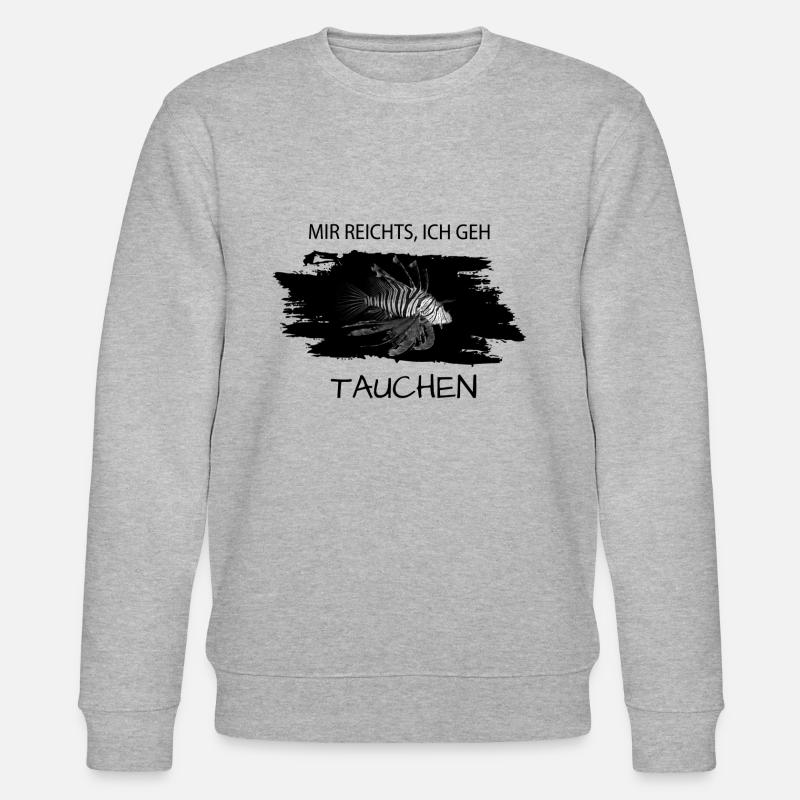 Tauchen Diving Rotfeuerfisch - Stanley/Stella Unisex Bio-Sweatshirt CHANGER  - Grau meliert