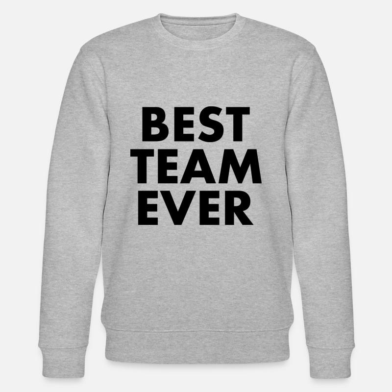Best team ever - Stanley/Stella Unisex Bio-Sweatshirt CHANGER  - Grau meliert