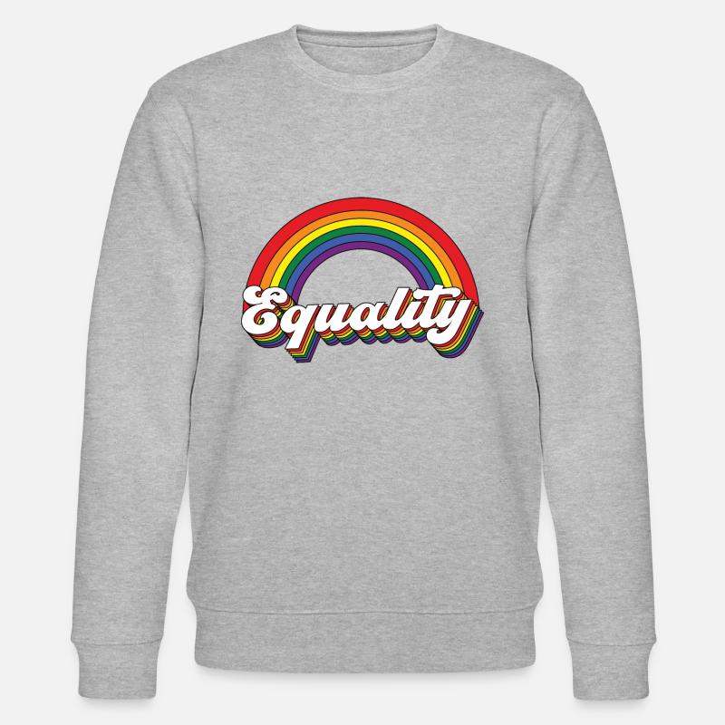 Equality Rainbow - Stanley/Stella Unisex Bio-Sweatshirt CHANGER  - Grau meliert