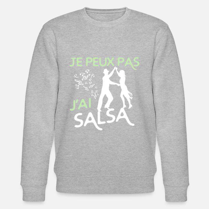 Danse Salsa - Sweat bio CHANGER Stanley/Stella Unisexe - gris chiné