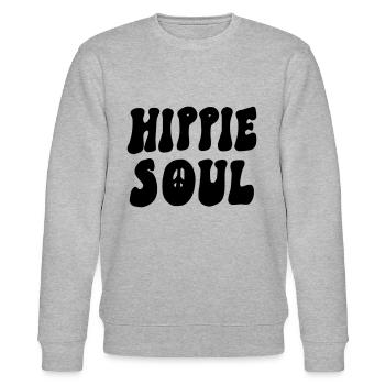Hippie soul Hippie Seele - Stanley/Stella Unisex Bio-Sweatshirt CHANGER  - Grau meliert - Vorne - Nik (191cm) & Marisol (170cm)