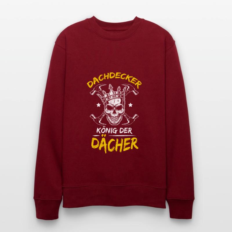 Dachdecker Dach Dächer König Handwerker Arbeitskol Stanley/Stella Unisex Bio-Sweatshirt CHANGER 