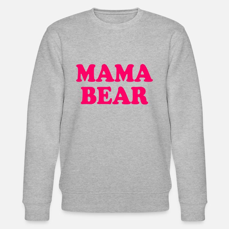 Mama bear - Sweat bio CHANGER Stanley/Stella Unisexe - gris chiné