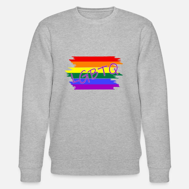 LGBTQ - Stanley/Stella Unisex Bio-Sweatshirt CHANGER  - Grau meliert