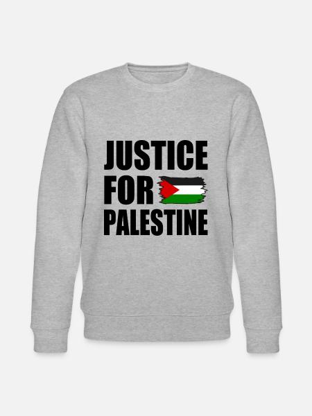 Justice for palestine - Stanley/Stella CHANGER Unisex Organic Sweatshirt - heather grey