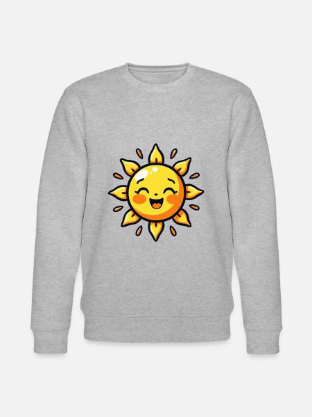 Laughing sun – good mood guarantee - Stanley/Stella CHANGER Unisex Organic Sweatshirt - heather grey