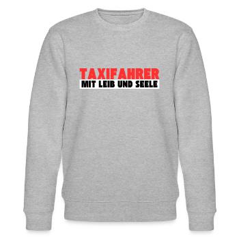 Taxifahrer mit Leib und Seele - Stanley/Stella Unisex Bio-Sweatshirt CHANGER  - Grau meliert - Vorne - Nik (191cm) & Marisol (170cm)
