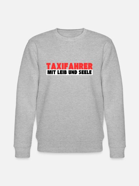 Taxifahrer mit Leib und Seele - Stanley/Stella Unisex Bio-Sweatshirt CHANGER - Grau meliert