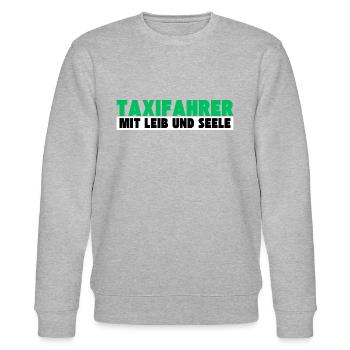 Taxifahrer mit Leib und Seele - Stanley/Stella Unisex Bio-Sweatshirt CHANGER  - Grau meliert - Vorne - Nik (191cm) & Marisol (170cm)