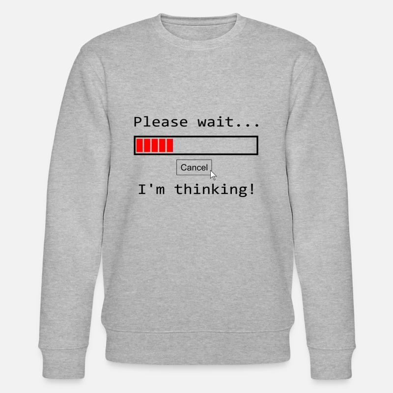 Bitte Warten - Stanley/Stella Unisex Bio-Sweatshirt CHANGER  - Grau meliert