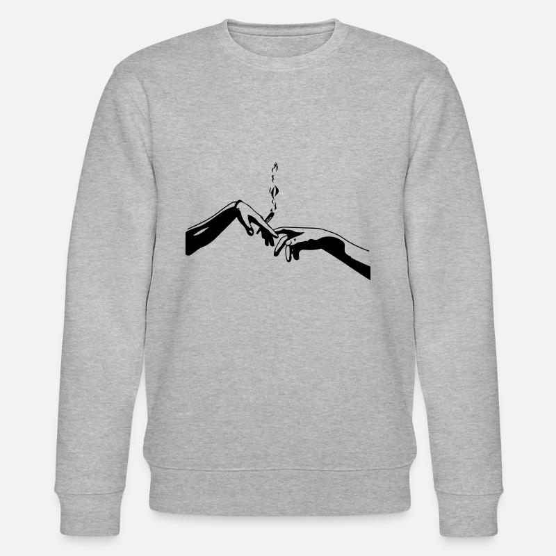 Michelangelo Popart - Stanley/Stella Unisex Bio-Sweatshirt CHANGER  - Grau meliert