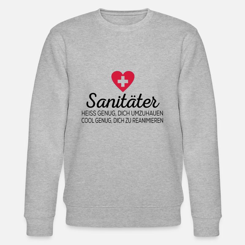 Sanitäter - Stanley/Stella Unisex Bio-Sweatshirt CHANGER  - Grau meliert