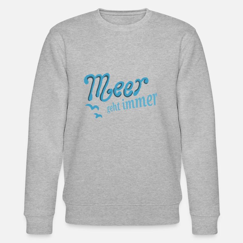 Meer geht immer! - Stanley/Stella Unisex Bio-Sweatshirt CHANGER  - Grau meliert