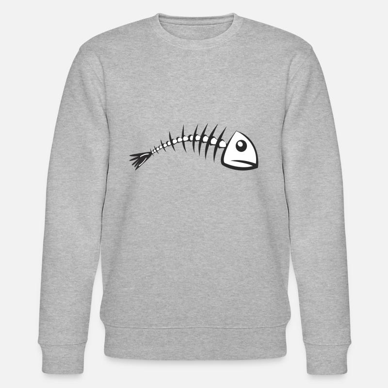 arête de poisson - Sweat bio CHANGER Stanley/Stella Unisexe - gris chiné